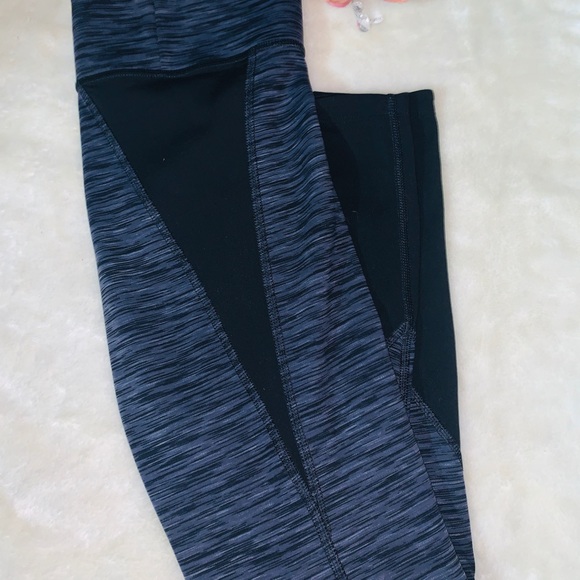 Pink Victoria Secret Ultimate Reversible Leggings Marl Gray Black Slim Pants S - Picture 8 of 15
